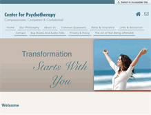 Tablet Screenshot of njcenterfortherapy.com